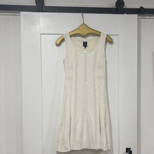 rag & bone Cream Textured Mini Dress
